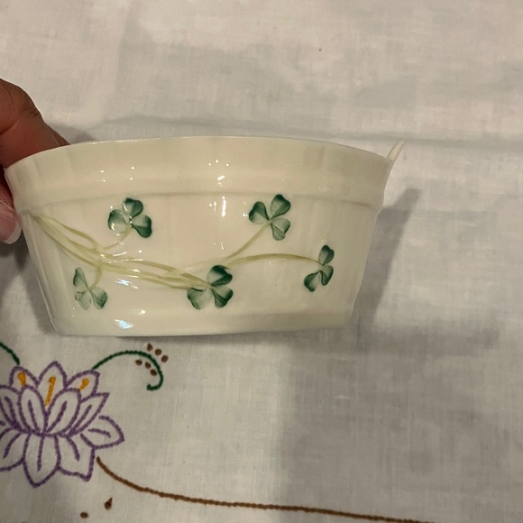 Belleek Floral Cream Ceramic Tea Set - Picture 13 of 16